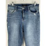 Judy Blue Slim Fit Tapered Jeans Medium Wash Size 29 Distressed Photo 2