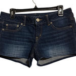 American Eagle Denim Shorts Dark Wash Stretch Women's Size 6 Casual Blue Photo 0