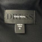 Vera Wang  Dress Women 6 Black Elbow Sleeve Waffle Lace Neutral Minimalist Formal Photo 6