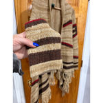 Ralph Lauren Lauren Jeans Fringe Southwestern Cardigan L/XL Linen Cotton Aztec Photo 4