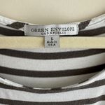 Green Envelope Grey and White Striped Short Sleeve T Photo 6