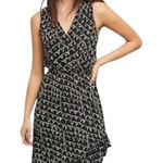 Anthropologie  Plenty by Tracy Reese Daphne Ruffle Wrap Dress Black Size S Photo 0