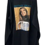 Boutique NWOT Britney Spears Vintage Style Long Sleeve Graphic Tee T Shirt Unisex L Black Photo 0