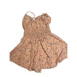 SheIn Floral Romper Smocked Tie Front Casual Summer Dress 1XL Photo 5