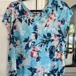 J.Jill Floral Linen Top and Oceanside Blue Linen Cardigan NWT Size Large Photo 14