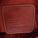 Fossil cranberry pink color, great leather bag Photo 6