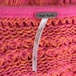 Free People  Hot Tropics Paloma Combo Knit Sweater Pink Orange Stripe Coral Photo 6