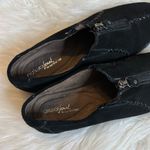 Natural Soul  by Naturalizer black Suede Leather Zip Up Comfort Shoes Size 8.5 Photo 2