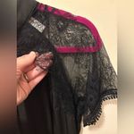 Liquorish Women’s Black Short Sleeve Lace Mix midi Length Dress Size 10 Photo 3