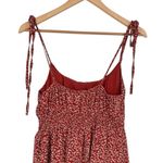 Princess Polly  The Bonnie Mini Dress in Maroon sz 4 Adjustable Tie Strap Floral Photo 7