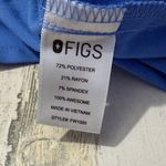 FIGS  V-Neck Short Sleeve Scrub Top in Blue Photo 8
