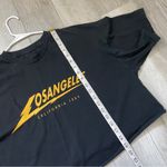 Brandy Melville Tshirt los angeles oversized crop womens Black one size Photo 4