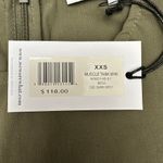 We Wore What  Size XXS Dark Grey Mesh Muscle Tank Mini Dress Back Zip Linen Blend Photo 4