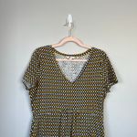 BODEN Melissa Dress Yellow Black White Jersey Short Sleeve Diamond Size 10 J0341 Photo 2
