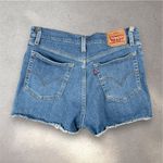 Levi’s High Rise Denim Shorts Women’s 30 Blue Distressed Cutoff Casual Summer Photo 1