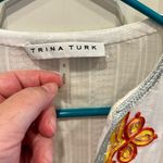 Trina Turk Tunic Top Beach Vacation Summer Resort Coastal Grandma Small Photo 4