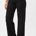 AMERICAN GIANT Black Wide Leg Crop Pants Size 6 Made in USA Photo 0