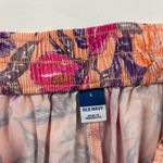 Old Navy Peach Pink Floral Lightweight Wide Leg Playa Pant L Photo 3