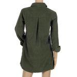 Princess Polly Bella Fiori x Collaboration Green Corduroy Button Down Shirt Photo 5