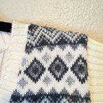 Vintage Cape Cod Wool Cream Grey Fair Isle Sweater Vest Womens L Preppy Winter Gray Size L Photo 3