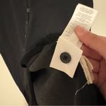 Madewell Organic Cotton Ribbed Button-Down Tank Midi Dress black small Photo 6