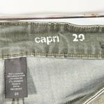 Avenue Plus Size 20 Capri Jeans Sage Green Stretch Denim Faded Wash Pants 744 Photo 6