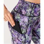 Lululemon Fast & Free 7/8 Tight II Nulux 25 Vivid Vision Black Legging Size 2 Photo 5