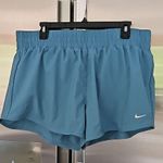 Nike ππ DRI FIT One Mid Rise 3" Shorts ~ Noise Aqua/Reflective Silver XL NWT Photo 6