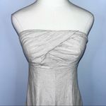 Urban Outfitters Khaki Light Tan Strapless Linen Wide Leg Jumpsuit Romper XS Photo 3