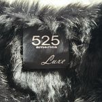 525 America Women’s Luxe Black Dyed Rabbit Fur Vest Black Photo 1