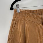 Free People  Women's Brown Corduroy Textured‎ Pleated Wide Leg Pants XS Photo 3