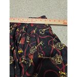 Vintage Barrie Pace Ltd 100% Silk Pleated Equestrian Maxi‎ Skirt Sz 8 NWT Black Photo 4