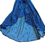 Vicky Tiel Blue Print Wrap Photo 3