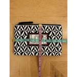 Brighton  Black White Love Canvas Zip Top Cosmetic Bag Photo 3