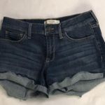 Abercrombie & Fitch Blue Rolled Hem Denim Shorts 27 Boho Classic Festival Indie Photo 0