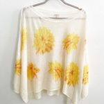 POL Light Beige Sunflower Knit Bohemian Oversize Top Medium NWOT Photo 4