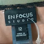Enfocus Studio  Sleeveless Dress With Black Velvet Graphics Size 12 Photo 6
