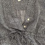 Gap  navy and white geometric print V neck 3/4 sleeve high‎ waisted shirt dress S Photo 6