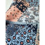Nanette Lepore Floral Patchwork Activewear Leggings in Blue/Tan - Size Medium Photo 13