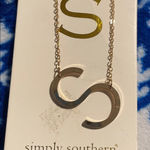 Simply Southern  Gold and Silver Necklace Letter S pendant Photo 0