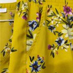 DR2 Yellow Floral Blouse with Purple Accents Size M Photo 14
