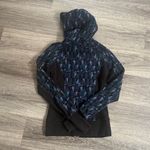 Lululemon Black and Blue Geometric Full zip Scuba Size 4 Stained Glass Hoodie Photo 2