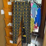 LuLaRoe NWOT Leggings Navy Blue Orange Arrows OS One Size (2-10) Photo 0