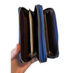 Tous Floral Print Zip-Around Wallet – Navy Multicolor – Double Zip Organizer Photo 3