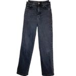 ZARA  Nicholas Straight Leg Jeans High Waisted Black 4 Photo 1