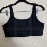 Alo Yoga  OCCASION sports Bra Black and grey Plaid size medium Photo 2