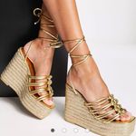 ASOS Gold Wedges Photo 0