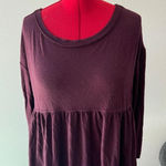 Free People  Women‎ Ruffle long sleeve shirt top blouse Women Size Medium Photo 0