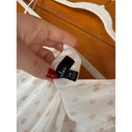 Lulus  Shining Sight White Metallic Gold Dotted One-Shoulder Midi Dress Size XS Photo 6