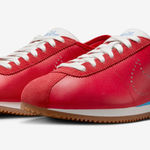 Nike Women’s Cortez Leather Sneaker - University Red/University Blue Photo 0